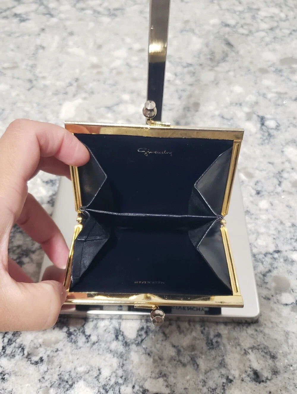 Vintage Givenchy Monogram Kisslock Coin Purse